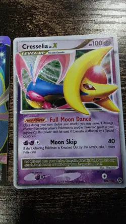 Cresselia EX 143/149 NM Boundaries Crossed Pokemon Card TCG + Cresselia Lv X - Image 5