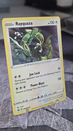 Pokemon TCG Rayquaza SWSH029 Cosmo Holo Promo - Nm - Image 3