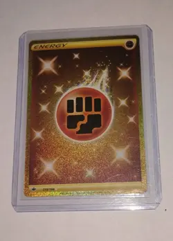 Pokemon TCG - Fighting Energy 233/198 - Gold Secret Rare - SWSH Chilling Reign - - Image 1