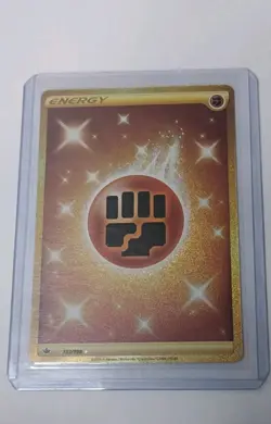 Pokemon TCG - Fighting Energy 233/198 - Gold Secret Rare - SWSH Chilling Reign - - Image 3