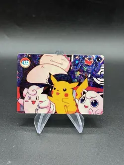 Pikachu Snorlax Holo Pokemon Vintage Pocket Monster Vending Prism Sticker 435 - Image 1