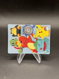 Pikachu Snorlax Holo Pokemon Vintage Pocket Monster Vending Prism Sticker 435 - Image 2