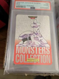 Cleanest PSA 4 you will ever See Muk 089 Bandai 1996 Pokemon Carddass Japanese - Image 1