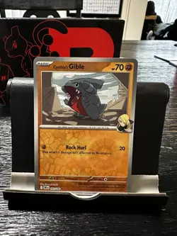 Pokemon TCG Cynthia's Gible 102/182 SV10 Destined Rivals Reverse Holo - Image 1