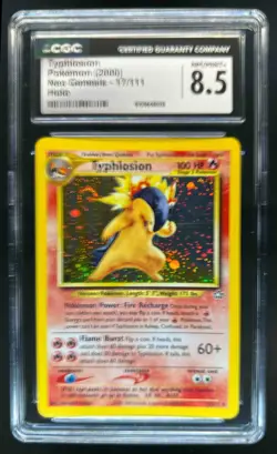 2000 Pokemon Neo Genesis Typhlosion Holo #17/111 CGC 8.5 - Image 1
