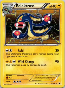 Eelektross 41/101 Noble Victories Holo LP / NM Pokemon TCG - Image 1