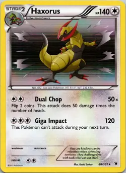 Haxorus 88/101 Noble Victories Holo LP/NM Pokemon TCG - Image 1
