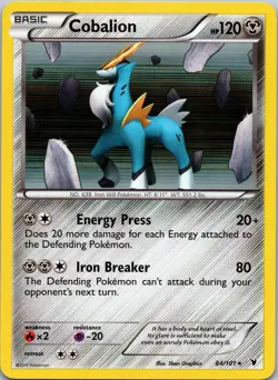 Cobalion 84/101 Noble Victories NM Holo Pokemon TCG - Image 1