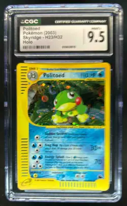 2003 Pokemon Skyridge Politoed Holo #H23/H32 CGC 9.5 - Image 1