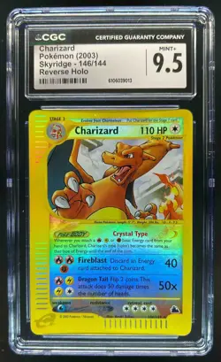 2003 Pokemon Skyridge Charizard Reverse Holo #146/144 CGC 9.5 - Image 1