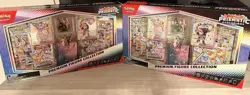 2x Pokemon Prismatic Evolutions Premium Figure Collection Espeon Umbreon - Image 1