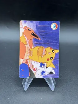 Pikachu Ash Holo Pokemon Vintage Pocket Monster Vending Prism Sticker 438 - Image 2