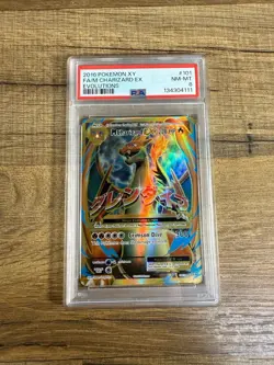 Pokemon XY Evolutions Mega M Charizard EX Full Art 2016 101/108 PSA 8 - Image 1
