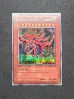 Yugioh Slifer The Sky Dragon - YMA-EN001 - Limited Secret Rare Promo - LP/MP - Image 1