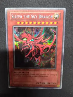 Yugioh Slifer The Sky Dragon - YMA-EN001 - Limited Secret Rare Promo - LP/MP - Image 2