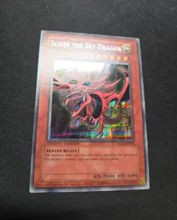 Yugioh Slifer The Sky Dragon - YMA-EN001 - Limited Secret Rare Promo - LP/MP - Image 3