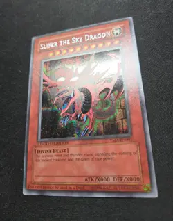 Yugioh Slifer The Sky Dragon - YMA-EN001 - Limited Secret Rare Promo - LP/MP - Image 4