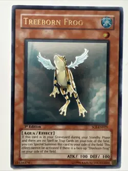 Treeborn Frog Shadow Of Infinity Yu-Gi-Oh 1st Edition Ultimate Rare SOI-EN025 - Image 1