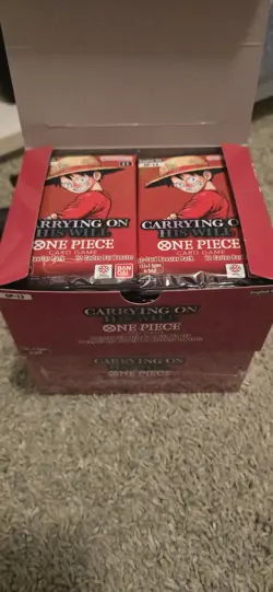 Carrying On His Will Booster Pack One Piece Trading Card Game[ LOT OF 6 Packs ] - Image 1