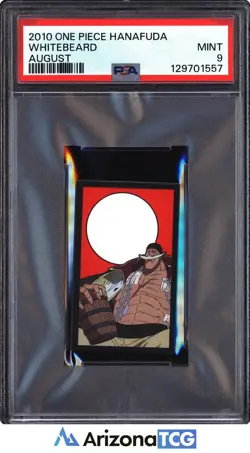 One Piece 2010 Whitebeard August One Piece Hanafuda PSA 9 - Image 1