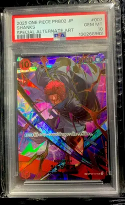 2025 One Piece Prb02 Jp Shanks Special Alternate Art - Image 1