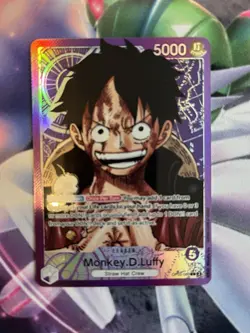 One Piece TCG Monkey D Luffy OP05-060 Alt Art Leader English - Image 1
