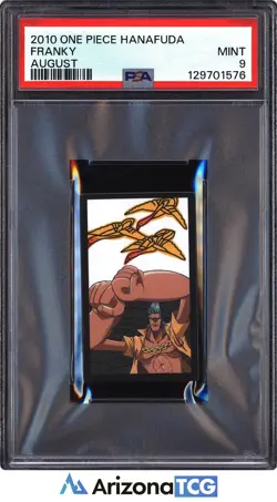 One Piece 2010 Franky August One Piece Hanafuda PSA 9 - Image 1