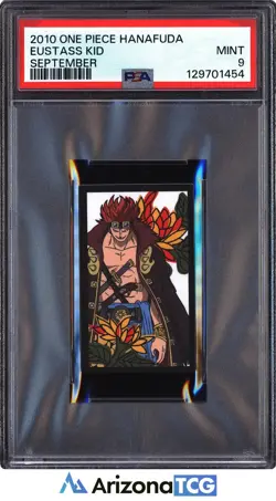 One Piece 2010 Eustass Kid September One Piece Hanafuda PSA 9 - Image 1