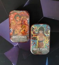 *NEW* One Piece Mini Tin Pack Set Vol 1 (TS-01) Gol.D.Roger & Luffy set - SEALED - Image 1