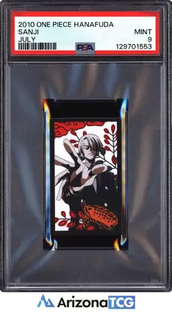 One Piece 2010 Sanji July One Piece Hanafuda PSA 9 - Image 1