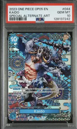 2023 Kaido One Piece SP OP04-044 SR Alt Art OP05 PSA 10 Awakening New Era - Image 1