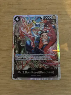 Mr.2.Bon.Kurei (Bentham) OP14-091 SR The Azure Sea's Seven - ONE PIECE ENGLISH - Image 1