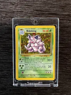 Pokemon TCG Nidoking Base Set Holo Unlimited Rare Card 11/102 - Image 1