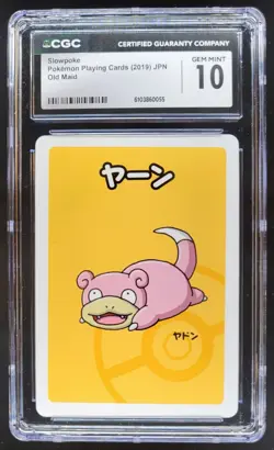 2019 POKEMON PLAYING CARDS JAPANESE SLOWPOKE OLD MAID CGC 10 RC7 - Image 1