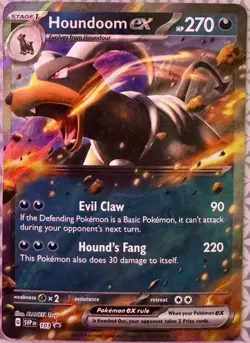 Houndoom ex 103 Sv: Scarlet & Violet Promo Cards Holo 270 HP! - Image 1