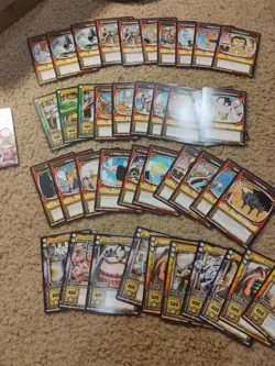 2005 one piece the quest begins ccg Card Lot 59 Cards See Photos - Image 1
