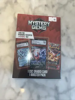 Mystery Gem Pokemon 1 CGC Graded Card And 1 Random Booster Pack 🔥💎 in hand - Image 1