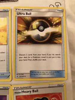 Lot Of 20 Various Poke Ball Pokemon Cards great nest quick heavy feather level - Image 5
