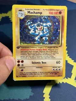 Machamp 8/102 Base Set First 1st Edition Holo Rare Wotc Original Pokemon Card - Image 3