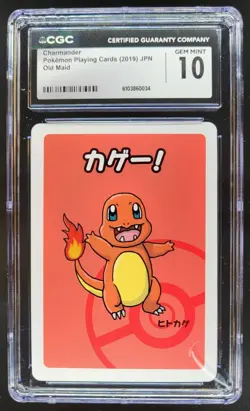 2019 POKEMON PLAYING CARDS JAPANESE CHARMANDER OLD MAID CGC 10 RC7 - Image 1
