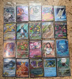 TCG Pokemon 40x Card Binder Lot Collection - Illustration Rare, FA's, Ex’s, More - Image 1