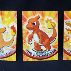 Charmander Charmeleon Charizard 1999 Nintendo Topps Chrome Cards #4 #5 #6 LOT - Image 4