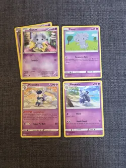 Wurmple, Cascoon, Silcoon, Dustox, Espurr & Meowstic - Pokemon Cards mini-set - Image 4