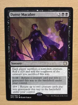 MTG Danse Macabre Magic The Gathering Card #22, Adventures In Forgotten Realms - Image 1
