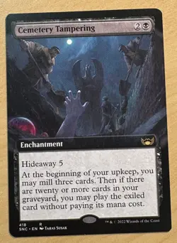 MTG Cemetery Tampering Card, Streets Of New Capenna (Extended Art) - Image 1