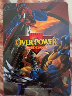 OverPower Marvel IQ Fleer 1996 Carnage Hero Character Card Rare NM - Image 2