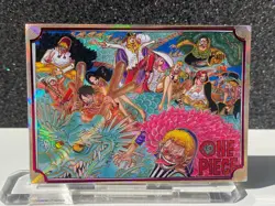 One Piece Anime Trading Card Comic Book Cover Design Card Luff# 9 Doflamingo - Image 1