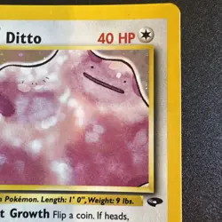 Koga's Ditto Pokemon Card 10/132 Gym Challenge Holo (Small Crease/Bend) See Pics - Image 3
