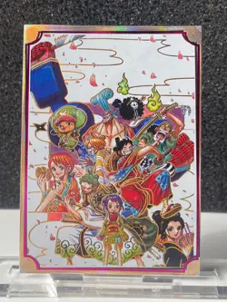 One Piece Anime Trading Card Comic Book Cover Design Card Luff # 14 Wano - Image 1