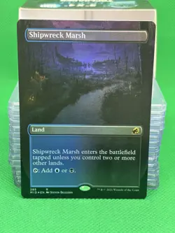 Shipwreck Marsh (Borderless) - FOIL - R Innistrad: Midnight Hunt 285 - MTG - Image 1